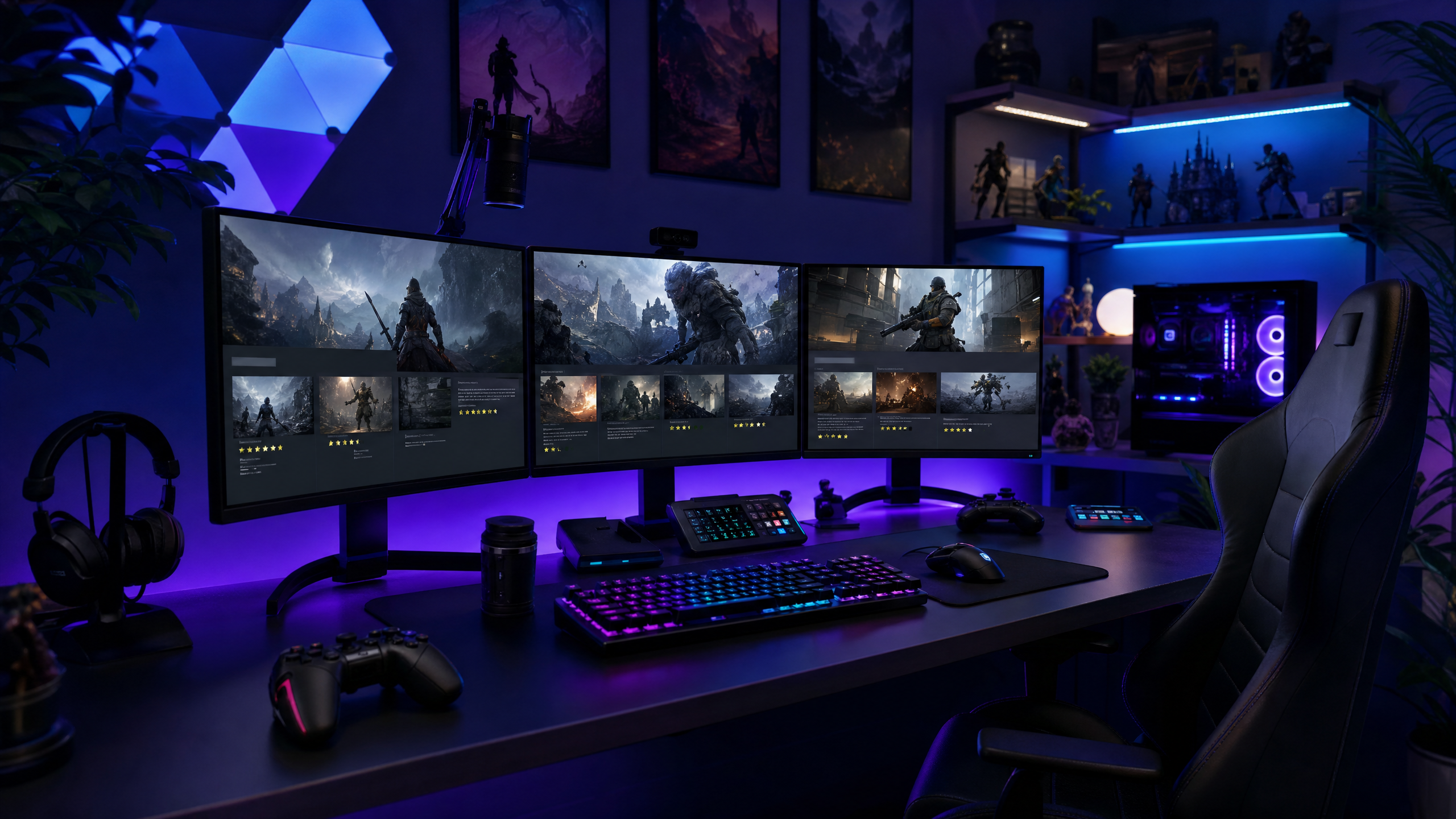ShadowSector team gaming setup